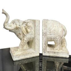 Darthome Limited Set Of 2 Indian Elephant Bookends 23 Darthome Limited Set Of 2 Indian Elephant Bookends -Decor Garden Shop IMG E6670copy