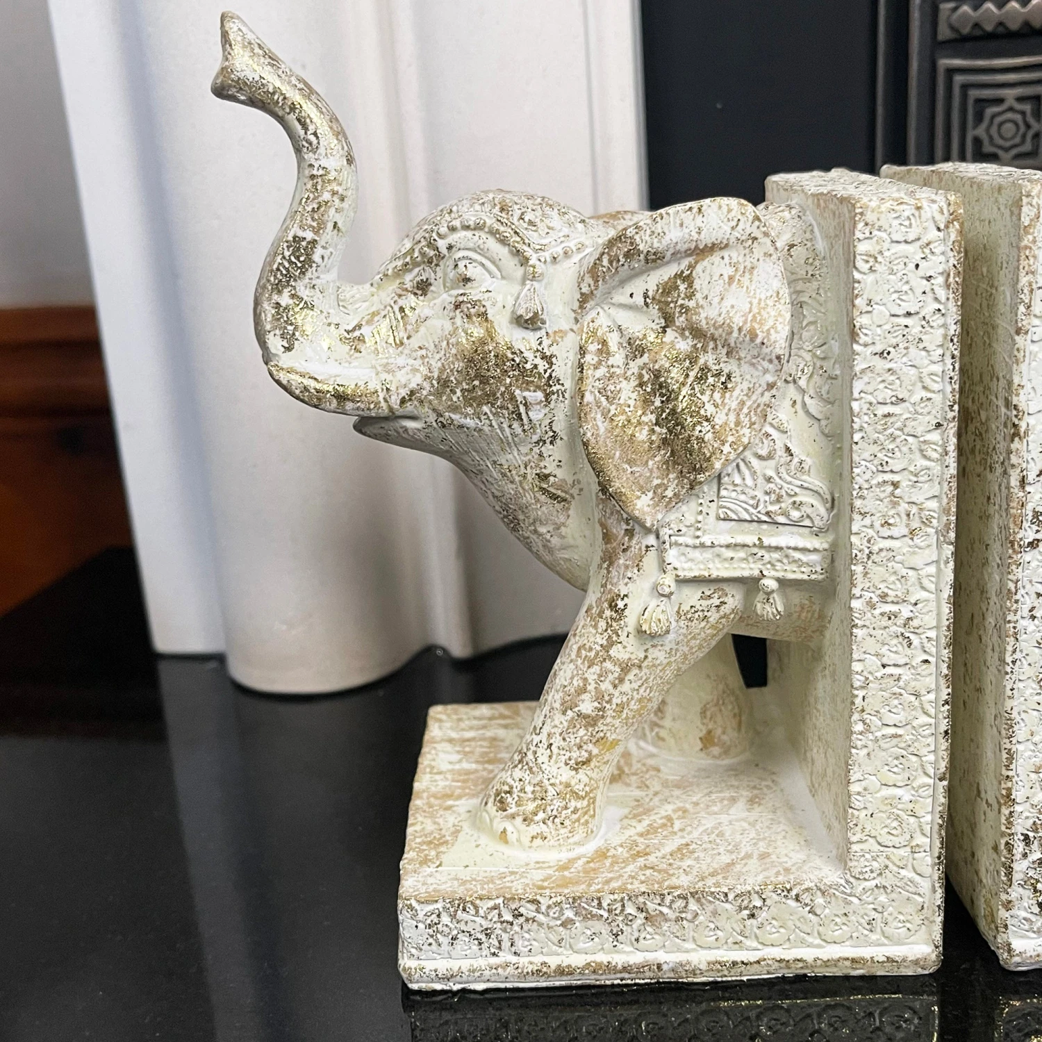 Darthome Limited Set Of 2 Indian Elephant Bookends 4 Darthome Limited Set Of 2 Indian Elephant Bookends - Image 4