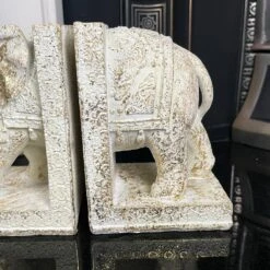 Darthome Limited Set Of 2 Indian Elephant Bookends 16 Darthome Limited Set Of 2 Indian Elephant Bookends -Decor Garden Shop IMG E6677