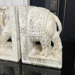 Darthome Limited Set Of 2 Indian Elephant Bookends 17 Darthome Limited Set Of 2 Indian Elephant Bookends -Decor Garden Shop IMG E6678