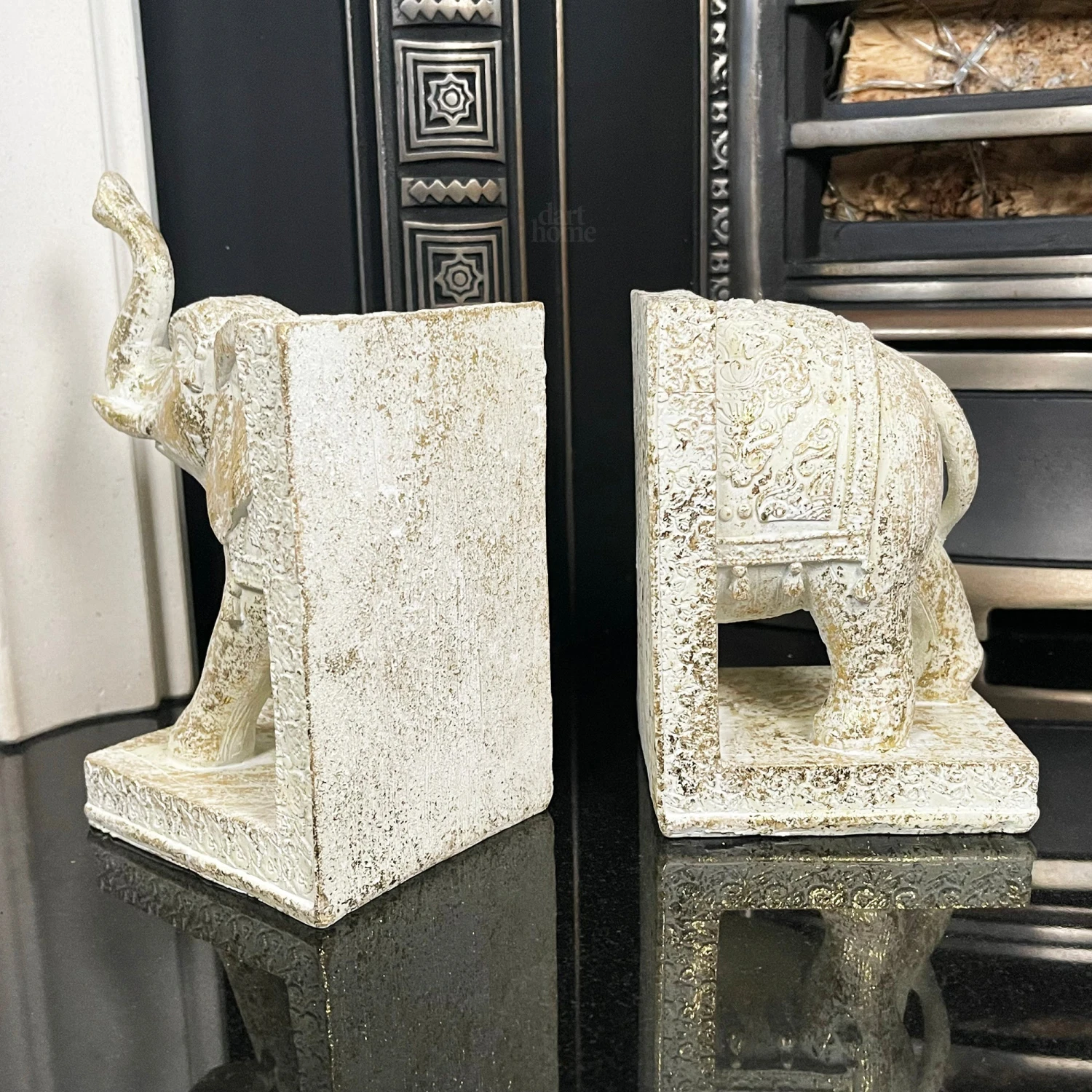 Darthome Limited Set Of 2 Indian Elephant Bookends 8 Darthome Limited Set Of 2 Indian Elephant Bookends - Image 8