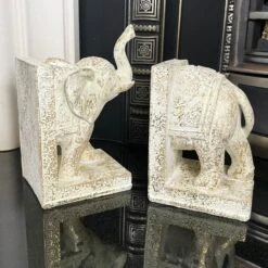 Darthome Limited Set Of 2 Indian Elephant Bookends 20 Darthome Limited Set Of 2 Indian Elephant Bookends -Decor Garden Shop IMG E6681