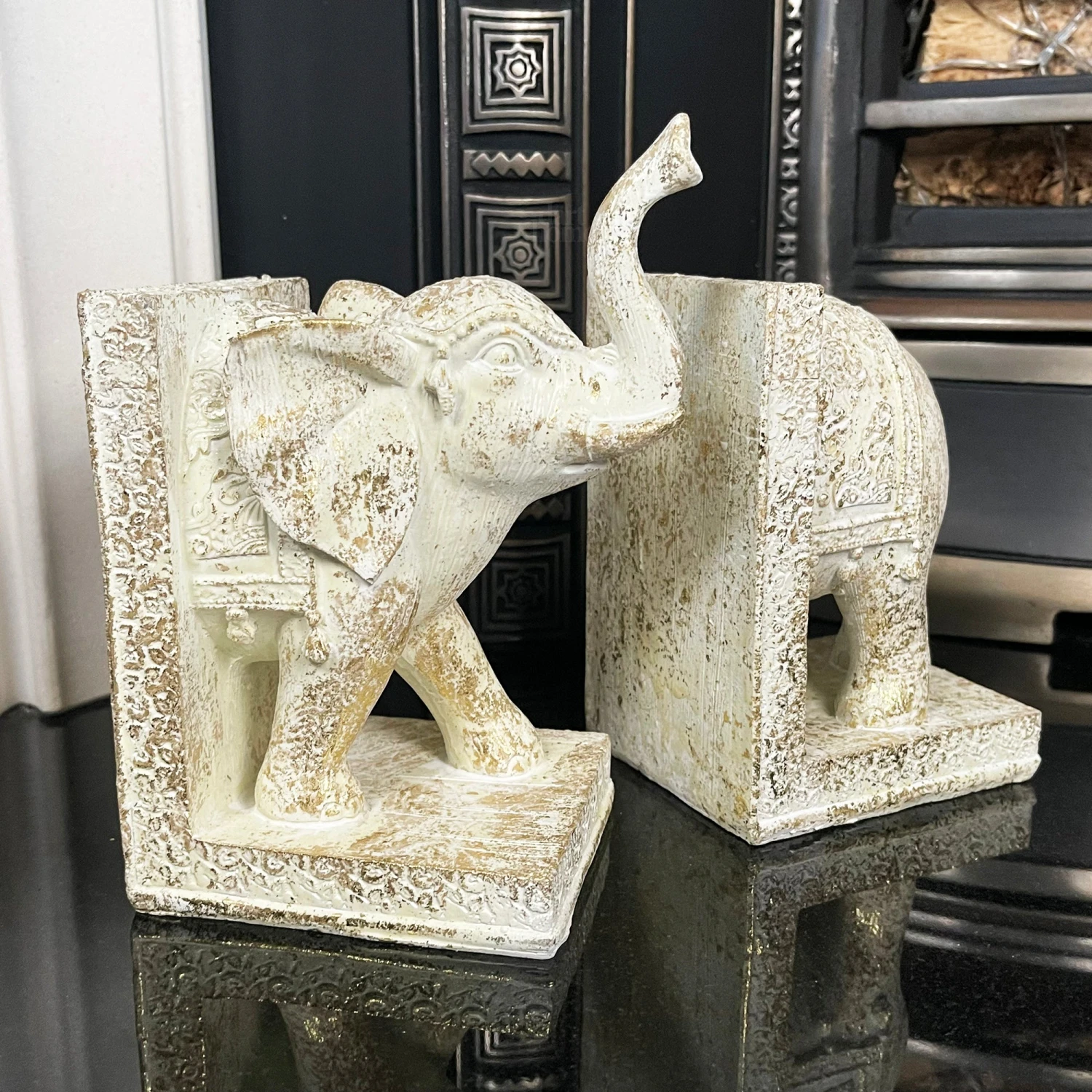 Darthome Limited Set Of 2 Indian Elephant Bookends 11 Darthome Limited Set Of 2 Indian Elephant Bookends - Image 11