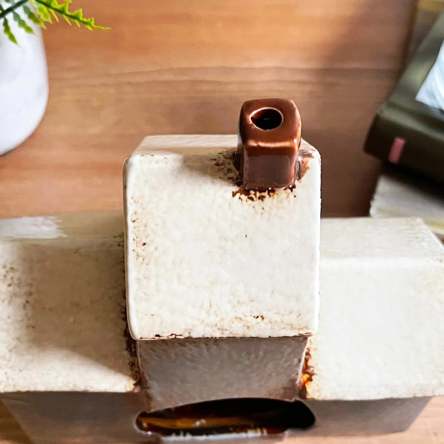 Darthome Limited Ceramic Navy Blue 3 Houses Tea Light Holder 4 Darthome Limited Ceramic Navy Blue 3 Houses Tea Light Holder - Image 4