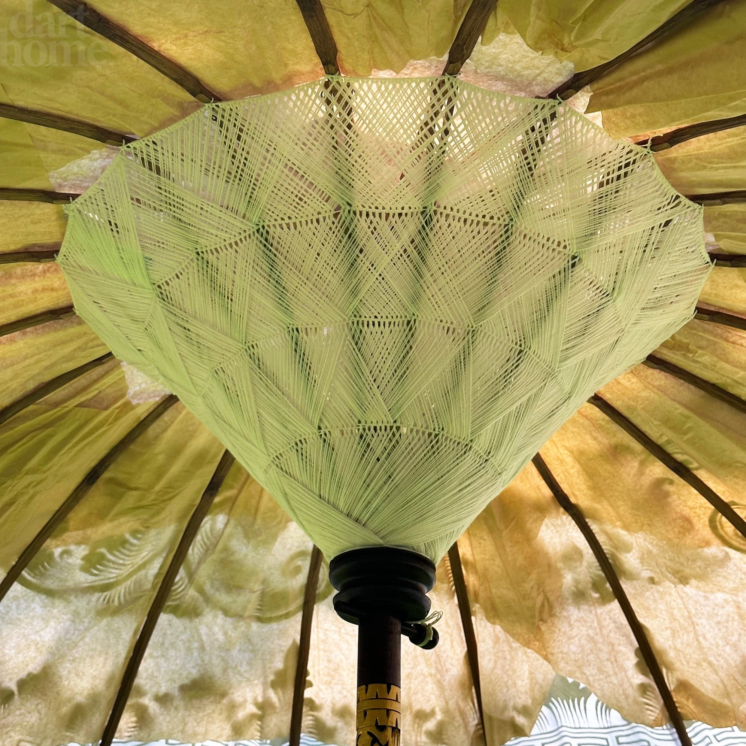 Darthome Limited White And Gold Bali Sun Parasol 2m 3 Darthome Limited White And Gold Bali Sun Parasol 2m - Image 3