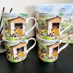Darthome Limited Set Of 4 English Farm Fine China Mugs 14 Darthome Limited Set Of 4 English Farm Fine China Mugs -Decor Garden Shop IMG E6790
