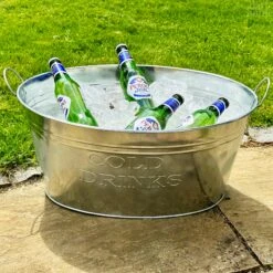 Darthome Limited Galvanised Cold Drinks Ice Bucket