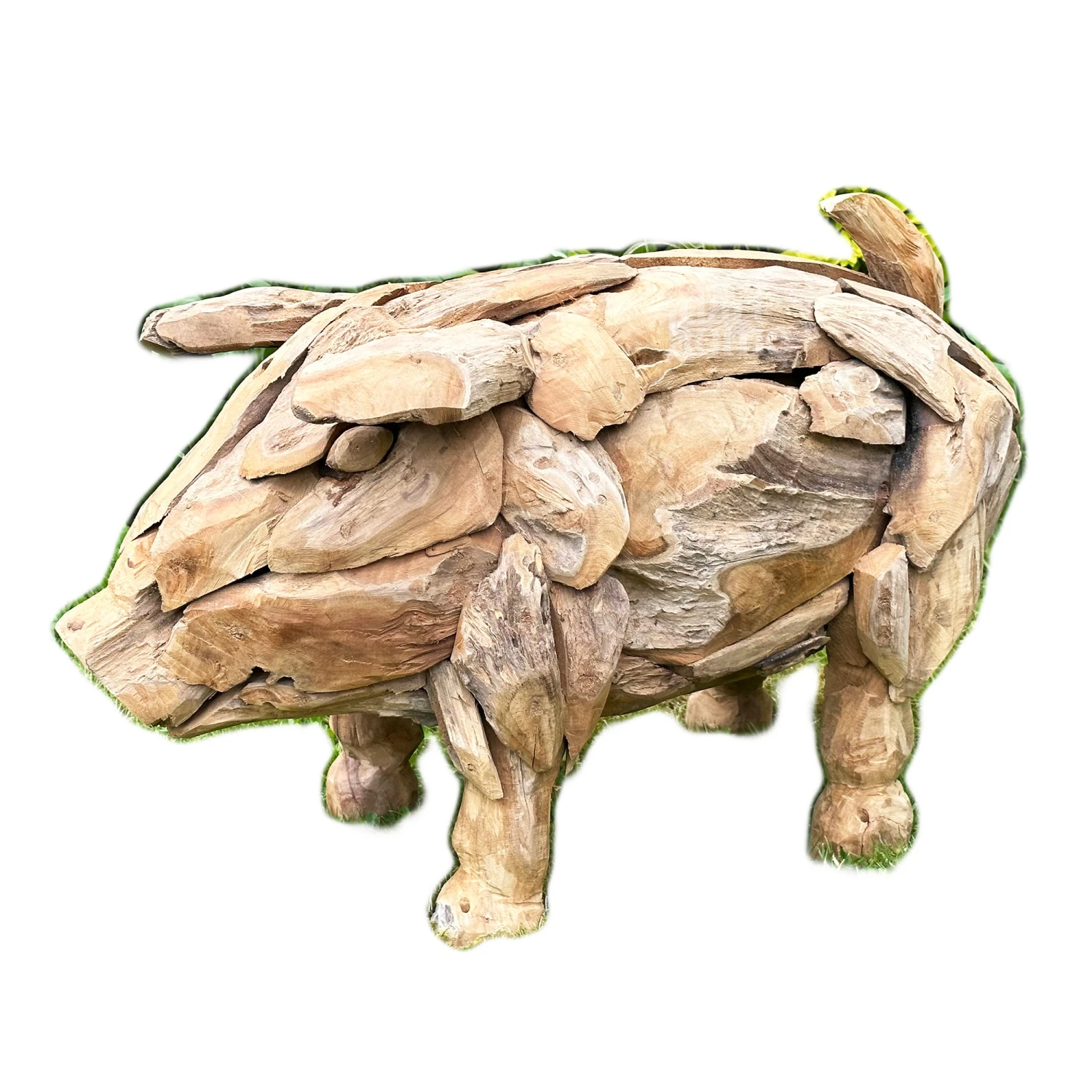 Darthome Limited Teak Root Baby Pig Sculpture 8 Darthome Limited Teak Root Baby Pig Sculpture - Image 8