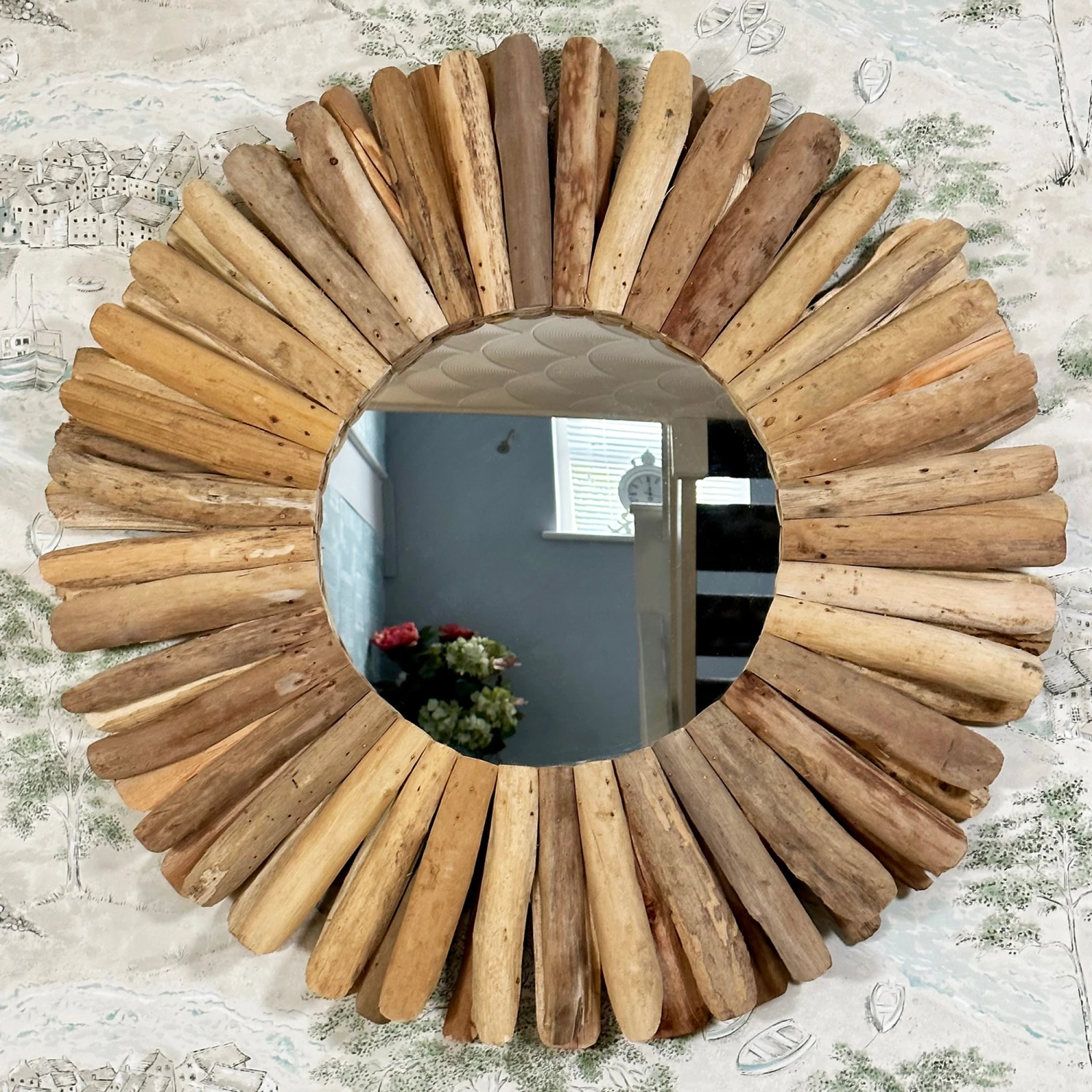 Darthome Limited Driftwood Round Mirror 80cm 1 Darthome Limited Driftwood Round Mirror 80cm