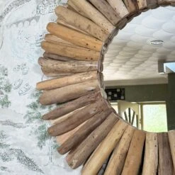 Darthome Limited Driftwood Round Mirror 80cm 6 Darthome Limited Driftwood Round Mirror 80cm -Decor Garden Shop IMG E6907