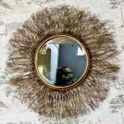 Darthome Limited Extra Large Gold Wire Sunburst Wall Mirror