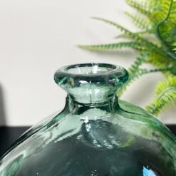 Darthome Limited Recycled Glass Clear Bubble Vase -Decor Garden Shop IMG E6976