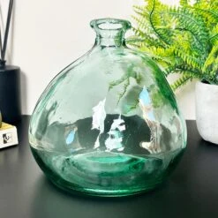 Darthome Limited Recycled Glass Clear Bubble Vase -Decor Garden Shop IMG E6983