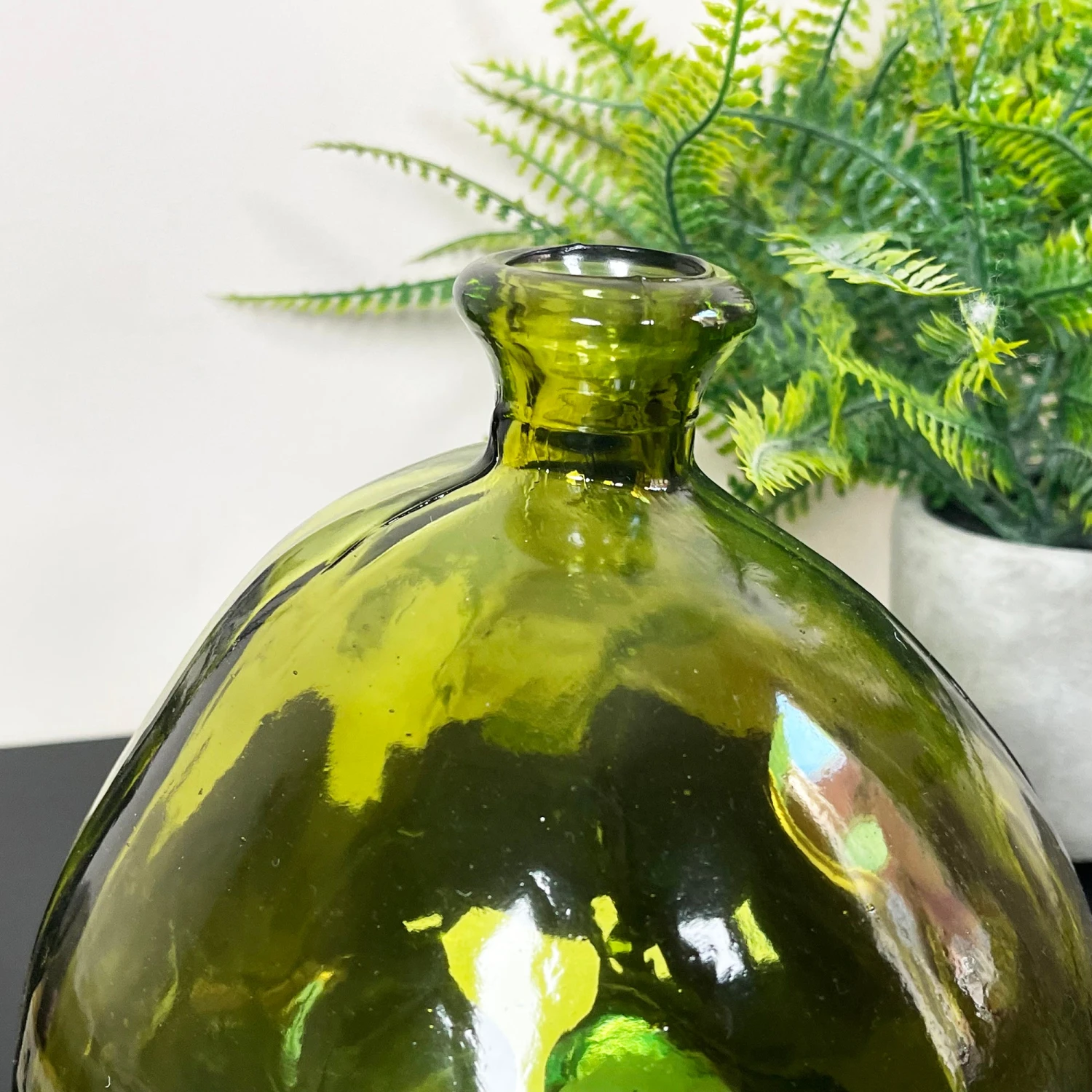 Darthome Limited Recycled Glass Green Bubble Vase 5 Darthome Limited Recycled Glass Green Bubble Vase - Image 5