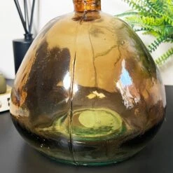 Darthome Limited Recycled Glass Brown Bubble Vase -Decor Garden Shop IMG E7013