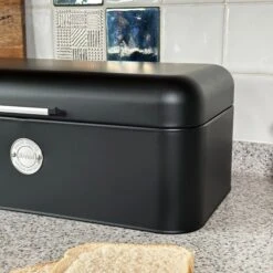 Darthome Limited Matt Black Bread Bin -Decor Garden Shop IMG E7031