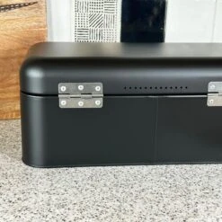 Darthome Limited Matt Black Bread Bin -Decor Garden Shop IMG E7033