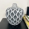 Darthome Limited Grey Wave Pattern Serenity Vase