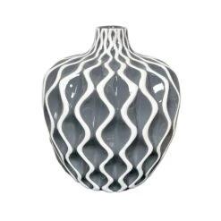 Darthome Limited Grey Wave Pattern Serenity Vase 13 Darthome Limited Grey Wave Pattern Serenity Vase -Decor Garden Shop IMG E7056copy
