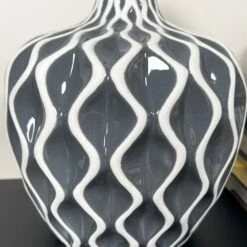 Darthome Limited Grey Wave Pattern Serenity Vase 10 Darthome Limited Grey Wave Pattern Serenity Vase -Decor Garden Shop IMG E7061
