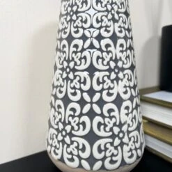 Darthome Limited Grey Embossed Oval Serenity Vase -Decor Garden Shop IMG E7076