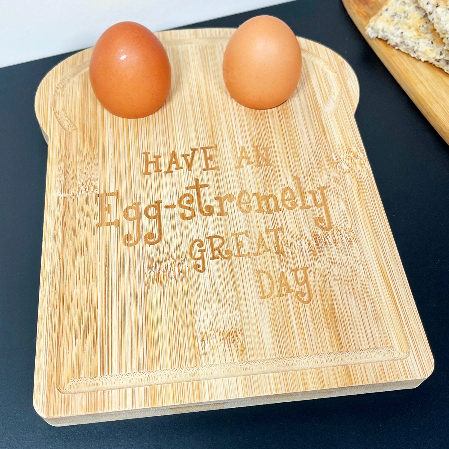 Darthome Limited Toast Shaped Egg Cup Breakfast Board 1 Darthome Limited Toast Shaped Egg Cup Breakfast Board
