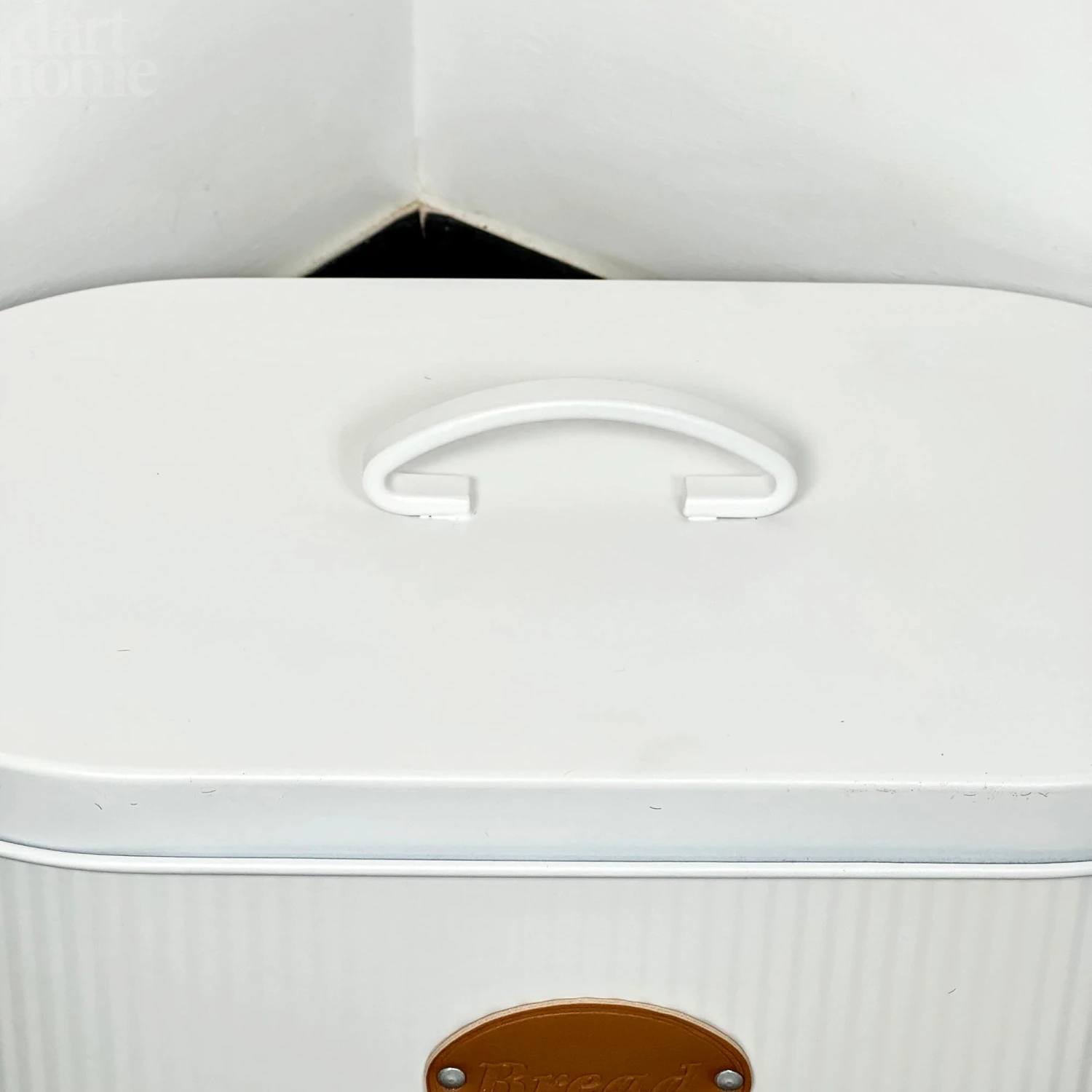 Darthome Limited White Ribbed Bread Bin 2 Darthome Limited White Ribbed Bread Bin - Image 2