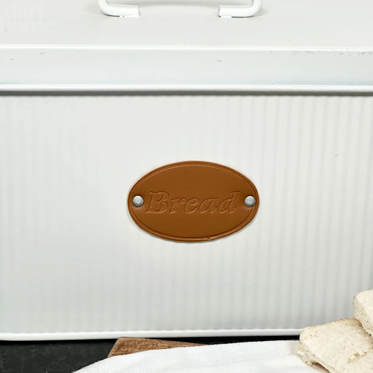 Darthome Limited White Ribbed Bread Bin 4 Darthome Limited White Ribbed Bread Bin - Image 4