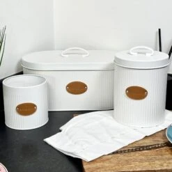 Darthome Limited White Ribbed Utensil Pot -Decor Garden Shop IMG E7201 ce310705 3114 41ca b02a 25f5c1f29f37