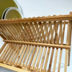 Darthome Limited Large Bamboo 19 Slot Dish Rack -Decor Garden Shop IMG E7224