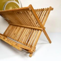 Darthome Limited Large Bamboo 19 Slot Dish Rack -Decor Garden Shop IMG E7228