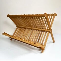 Darthome Limited Large Bamboo 19 Slot Dish Rack -Decor Garden Shop IMG E7229