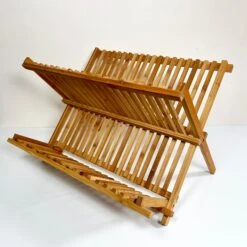 Darthome Limited Large Bamboo 19 Slot Dish Rack -Decor Garden Shop IMG E7230