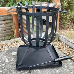 Darthome Limited 50cm Black Steel Fire Basket