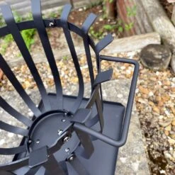 Darthome Limited 50cm Black Steel Fire Basket -Decor Garden Shop IMG E7240 editedU
