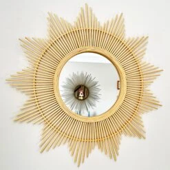 Darthome Limited 60cm Bamboo Sunburst Wall Mirror