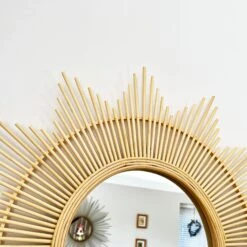 Darthome Limited 60cm Bamboo Sunburst Wall Mirror 7 Darthome Limited 60cm Bamboo Sunburst Wall Mirror -Decor Garden Shop IMG E7263