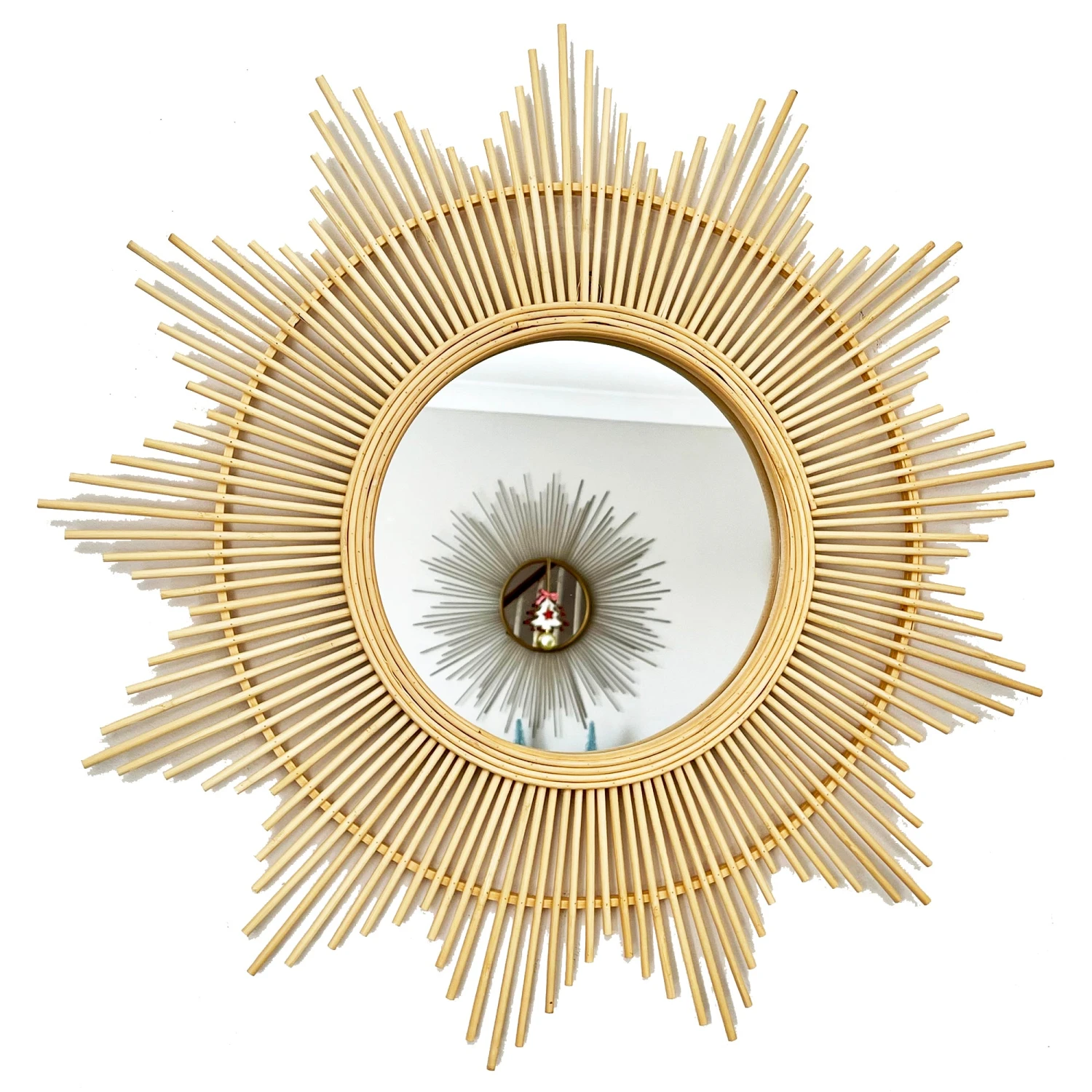Darthome Limited 60cm Bamboo Sunburst Wall Mirror 5 Darthome Limited 60cm Bamboo Sunburst Wall Mirror - Image 5