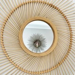 Darthome Limited 63cm Round Bamboo Mirror 7 Darthome Limited 63cm Round Bamboo Mirror -Decor Garden Shop IMG E7273