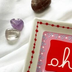 Darthome Limited Stoneware Red Oh La La Trinket Dish -Decor Garden Shop IMG E7282 f79a7453 845c 46ad 8784 be9cc4b8a20e