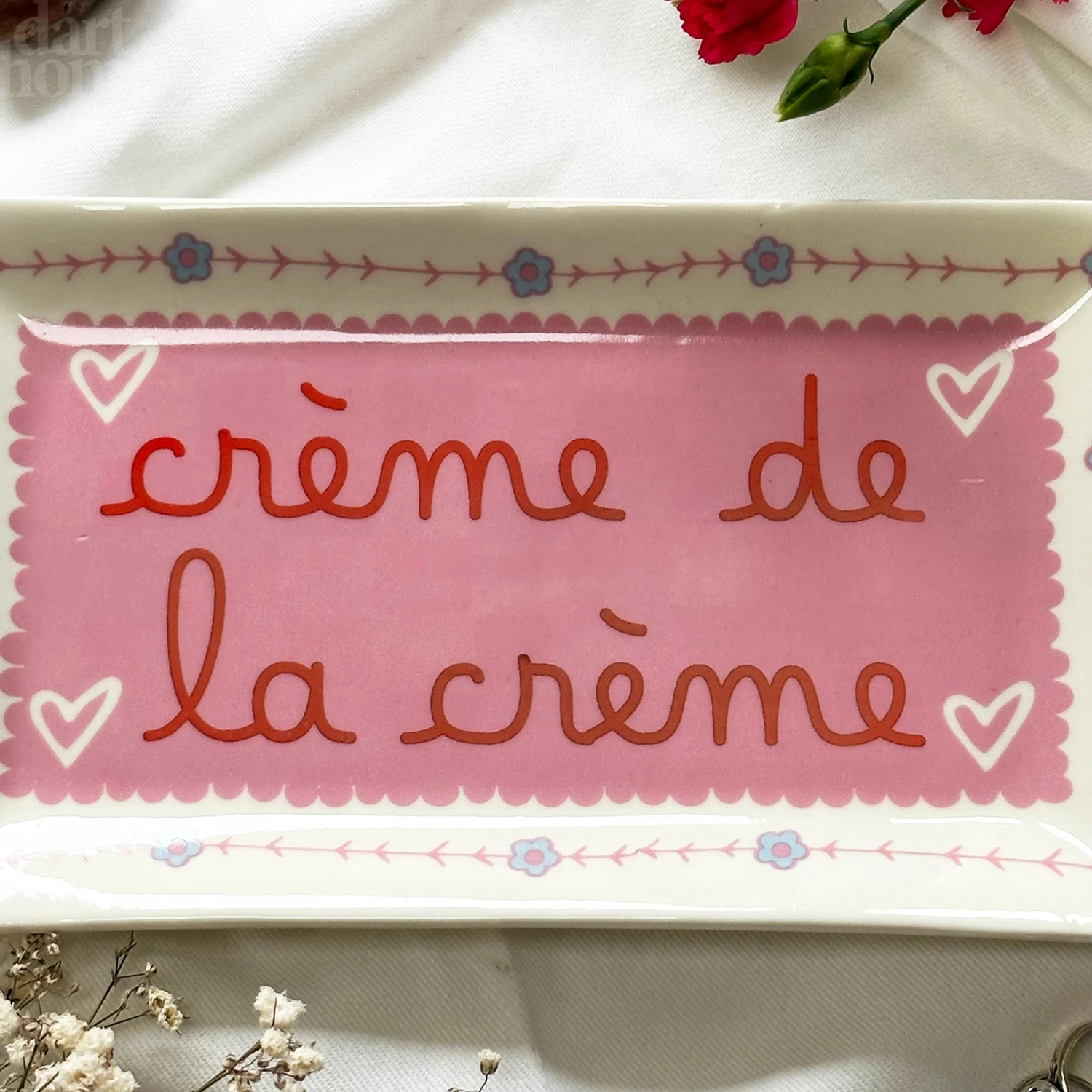 Darthome Limited Pink Creme De La Creme Trinket Dish 3 Darthome Limited Pink Creme De La Creme Trinket Dish - Image 3