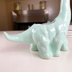 Darthome Limited Green Diplodocus Dinosaur Succulent Plant Pot 7 Darthome Limited Green Diplodocus Dinosaur Succulent Plant Pot -Decor Garden Shop IMG E7332 edited17
