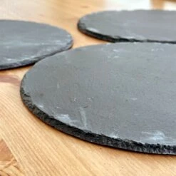 Darthome Limited 30cm Round Slate Serving Plate Set Of 4 6 Darthome Limited 30cm Round Slate Serving Plate Set Of 4 -Decor Garden Shop IMG E7350