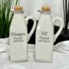 Darthome Limited Speckled Grey Oil And Vinegar Bottle Set