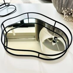Darthome Limited Black Pebble Mirror Tray - Style A -Decor Garden Shop IMG E7391 286efd55 3daa 4c7a a189 25174b1278e0