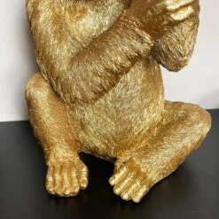 Darthome Limited Large Gold Up Yours Monkey Ornament -Decor Garden Shop IMG E7392