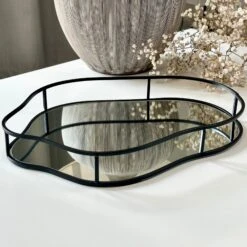 Darthome Limited Black Pebble Mirror Tray - Style A