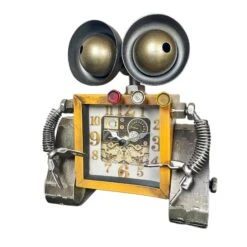 Darthome Limited Yellow Square Robot Clock -Decor Garden Shop IMG E7418copy