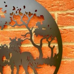 Darthome Limited Horse Pair Silhouette Metal Wall Art 50cm -Decor Garden Shop IMG E7434 editedAK