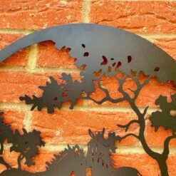 Darthome Limited Horse Pair Silhouette Metal Wall Art 50cm -Decor Garden Shop IMG E7435 editedAL